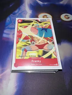 One Piece CCG Singles - Franky - ST01-010 - Super Pre-Release Common - LP - Image 1