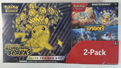 Pokemon Surging Sparks ETB & Booster Bundle Costco 2-pack (Factory Sealed) - Image 1