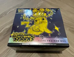 Sealed Surging Sparks Pokemon Center ETB Elite Trainer Box S&V Pikachu English - Image 1