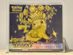 Pokemon TCG Surging Sparks Pokemon Center ETB Elite Trainer Box Sealed WITH CASE - Image 1