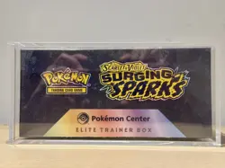 Pokemon TCG Surging Sparks Pokemon Center ETB Elite Trainer Box Sealed WITH CASE - Image 4