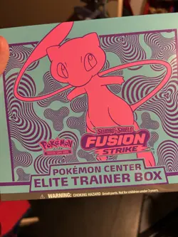 Fusion Strike Pokemon Center Sword and Shield Elite Trainer Box ETB Mew Sealed - Image 1