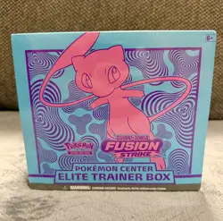 Fusion Strike Pokemon Center Sword and Shield Elite Trainer Box ETB Mew Sealed - Image 1
