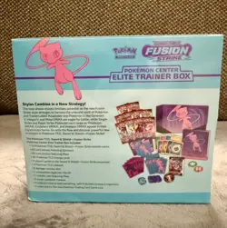 Fusion Strike Pokemon Center Sword and Shield Elite Trainer Box ETB Mew Sealed - Image 2