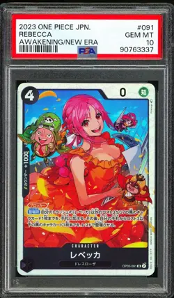 PSA 10 - 2023 ONE PIECE JAPANESE AWAKENING OF THE NEW ERA 091 REBECCA - Image 1