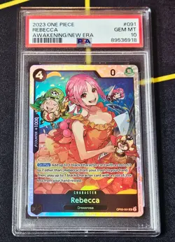 2023 One Piece Rebecca OP05-091 Awakening of the New Era Japanese PSA 10 - Image 1