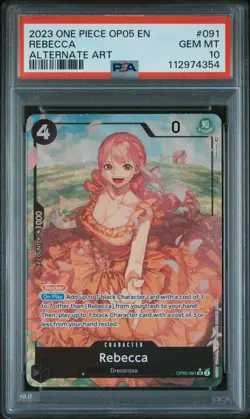 One Piece PSA 10 Rebecca #OP05-091 Awakening of the new era 2023 Japanese - Image 2
