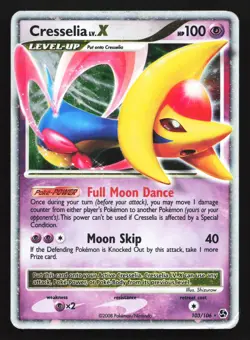 Cresselia LV. X 103/106 Great Encounters Ultra Rare Pokemon Card - Image 1