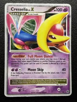 Pokemon TCG Cresselia LV.X Holo Ultra Rare Card 103/106 Great Encounters HP - Image 1