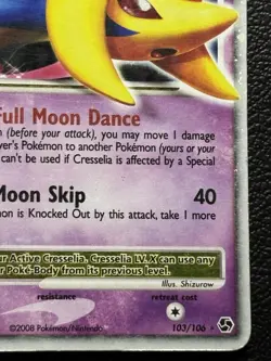 Pokemon TCG Cresselia LV.X Holo Ultra Rare Card 103/106 Great Encounters HP - Image 5