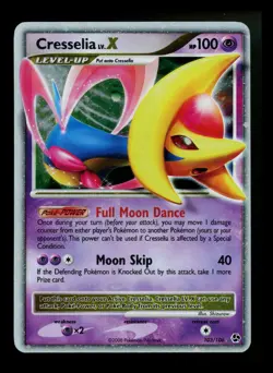 Cresselia LV.X 103/106 Great Encounters 2008 Holo Rare Pokemon Card TCG - Image 1