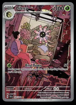 Pokemon Card - Lileep Stellar Crown 145/142 Holo Illustration Rare - Image 1