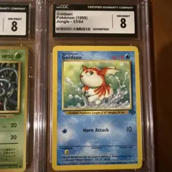 CGC Graded Pokemon Card Lot (4) - Tangela, Goldeen, Weedle, Shuppet NM - Image 3