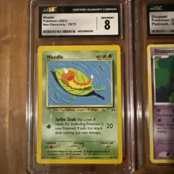 CGC Graded Pokemon Card Lot (4) - Tangela, Goldeen, Weedle, Shuppet NM - Image 5