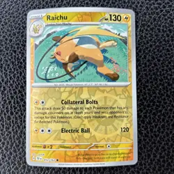 Raichu SV05: Temporal Forces Reverse Holo Common Card 052/162 Pokemon TCG - Image 1