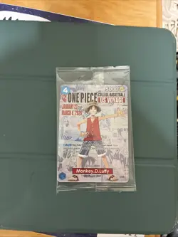 One Piece Monkey D. Luffy US Voyage College Basketball Promo Card SEALED - Image 1