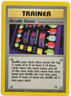 Arcade Game 83/111 Neo Genesis TRAINER Pokemon Card - Image 1