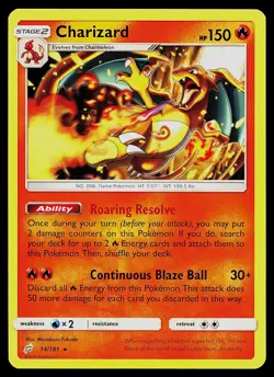 Pokemon Card - Charizard Team Up 14/181 Non-Holo Rare - Image 1