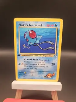 Pokemon Misty’s Tentacool 1st Edition Gym Heroes 57/132 WOTC Uncommon TCG Card - Image 1