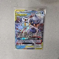 BLASTOISE & PIPLUP GX 38/236 TAG TEAM COSMIC ECLIPSE POKEMON CARD NM - Image 1