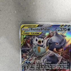BLASTOISE & PIPLUP GX 38/236 TAG TEAM COSMIC ECLIPSE POKEMON CARD NM - Image 4