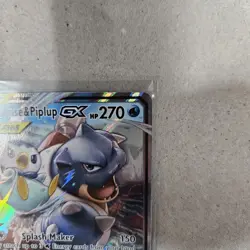 BLASTOISE & PIPLUP GX 38/236 TAG TEAM COSMIC ECLIPSE POKEMON CARD NM - Image 5