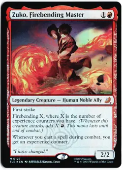 Zuko, Firebending Master M Avatar: The Last Airbender: Eternal-Legal 127 NM - Image 1