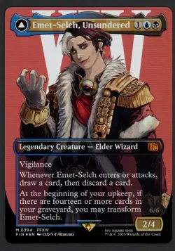 ***FOIL Borderless Emet-Selch, Unsundered*** MTG Final Fantasy Kid Icarus - Image 1