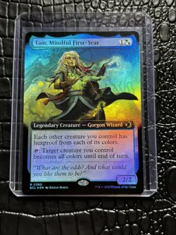 Tam, Mindful First-Year (Extended Art) Lorwyn Eclipsed Pack Fresh! Foil Rare - Image 1