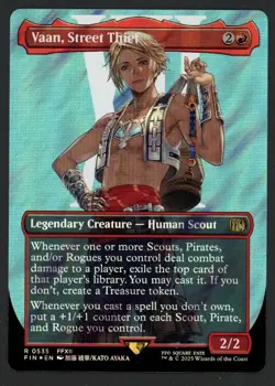 ***Surge FOIL Borderless Vaan, Street Thief*** MTG Final Fantasy Kid Icarus - Image 1