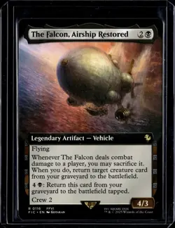 The Falcon, Airship Restored (Extended Art) - 116 - FIC - NM - MTG - Image 1