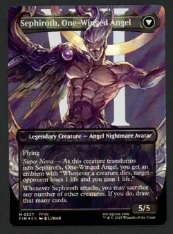 ***Surge FOIL Borderless Sephiroth, Fabled SOLDIER* MTG Final Fantasy Kid Icarus - Image 2