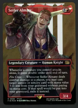 ***Surge FOIL Borderless Seifer Almasy*** MTG Final Fantasy Kid Icarus - Image 1