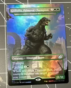 MTG Godzilla, Primeval Champion Foil Ikoria: Lair of Behemoths 377 - Image 1
