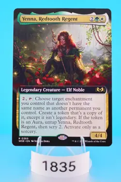 MTG Yenna, Redtooth Regent (Extended Art) Wilds of Eldraine Regular #365 - Image 1
