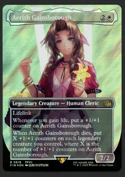 ***Surge FOIL Borderless Aerith Gainsborough*** MTG Final Fantasy Kid Icarus - Image 1