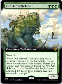 Old-Growth Troll (Extended Art) Kaldheim, 365 NM - Image 1