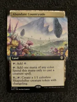 Magic MTG - Abundant Countryside (Extended Art) - Commander: Lorwyn Eclipsed - Image 1