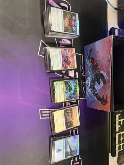 Magic The Gathering Spiderman Lot 30 Rare 50 U 100 C 60 Lands. See Description - Image 1