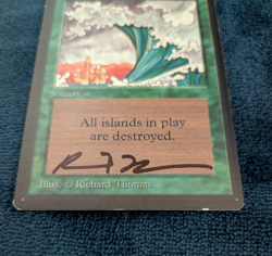 MTG Tsunami Signed Richard Thomas - Revised - Vintage Magic - Image 2