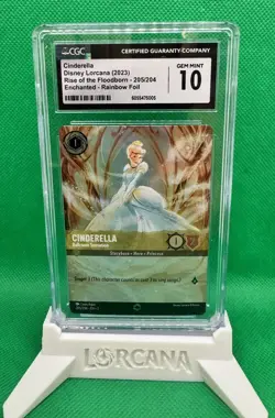 2023 Disney Lorcana Cinderella Ballroom Sensation Enchanted #205/204 CGC 10 - Image 1