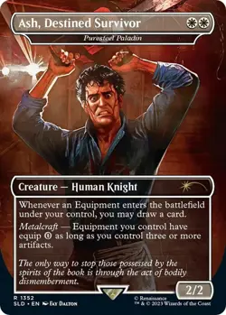 Foil Ash, Destined Survivor - Puresteel Paladin Secret Lair Drop Series LP 1352 - Image 1
