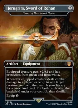 1x Herugrim, Sword of Rohan (Sword of Hearth and Home) (354) ~~ Borderless - Foi - Image 1