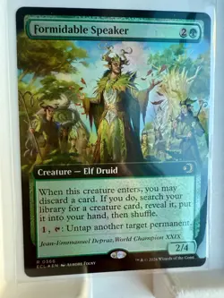 Formidable Speaker (Extended Art) FOIL Lorwyn Eclipsed MTG - Image 1