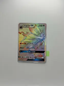 Solgaleo GX - 155/149 Secret Rainbow Rare Sun & Moon Base Set NM - Image 1