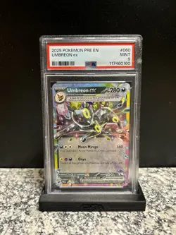 Pokemon TCG Umbreon ex 060/131 Sv: Prismatic Evolutions Double Rare Holo PSA 9 - Image 1
