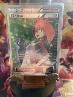 Pokemon TCG Brigette Full Art Card 161/162 XY Breakthrough - Image 1