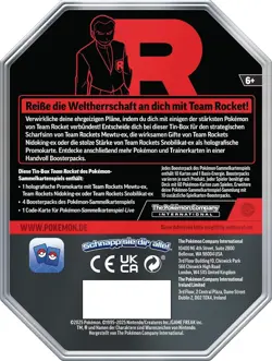 Pokemon TCG Team Rocket Tin Box - Nidoking-ex Collector Tin with Booster Packs - Image 2