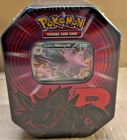 Pokemon TCG Team Rocket Tin Box - Nidoking-ex Collector Tin with Booster Packs - Image 5