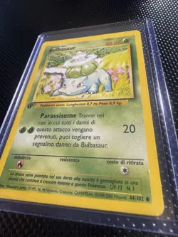 Pokemon TCG Bulbasaur First Edition Base Set, Excellent Condition (Italian) - Image 3